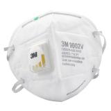 3M9002V折疊式帶閥顆粒物防護口罩